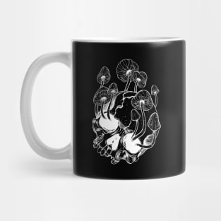 Overgrown skull. Mushrooms. Death - Life Mug